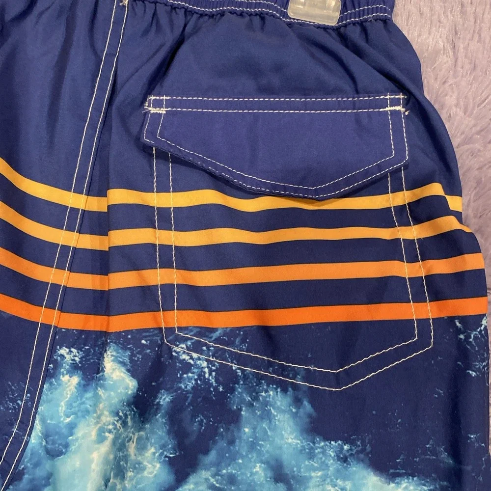NEW Quad Seven Boys Size L(12-14)‎ Swim Trunks Swim Shorts NWT